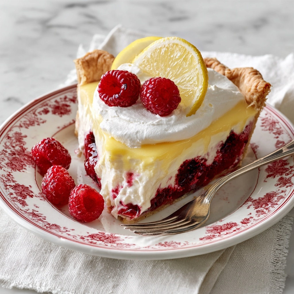 Lemon Raspberry Pie Recipe - Recipe Image