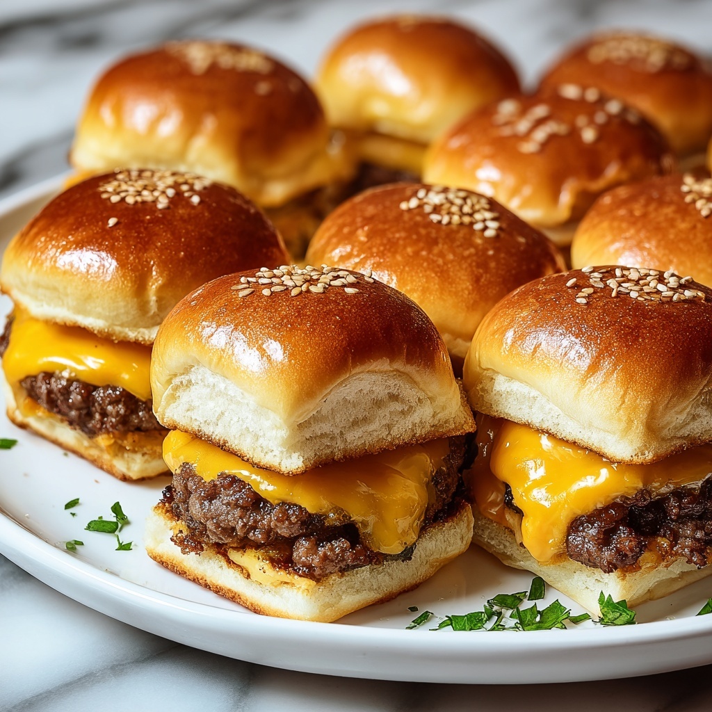 Classic Cheeseburger Sliders Recipe - Recipe Image