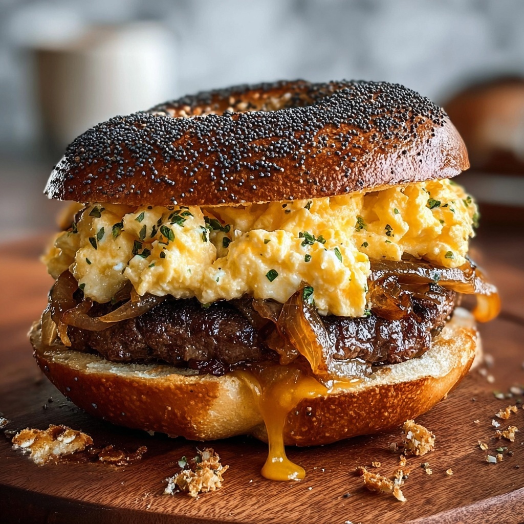 Steak Egg Cheese Bagel: The Ultimate Breakfast Sandwich Recipe - Recipe Image
