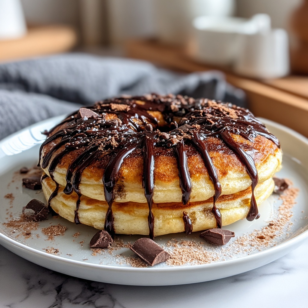 Cinnamon-Sugar Donuts with Chocolate Drizzle Recipe - Recipe Image