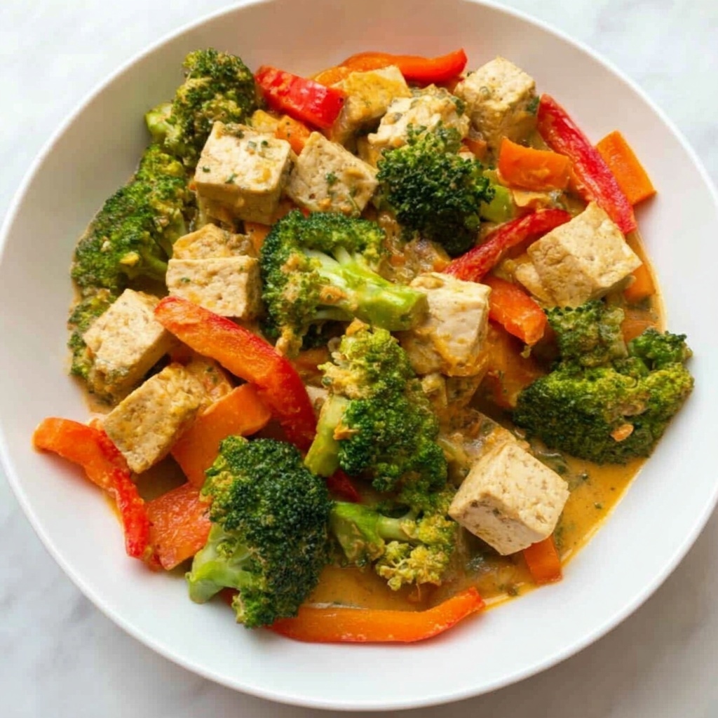 Tofu & Vegetable Curry: A Delicious and Cozy Comfort Food Classic Recipe - Recipe Image