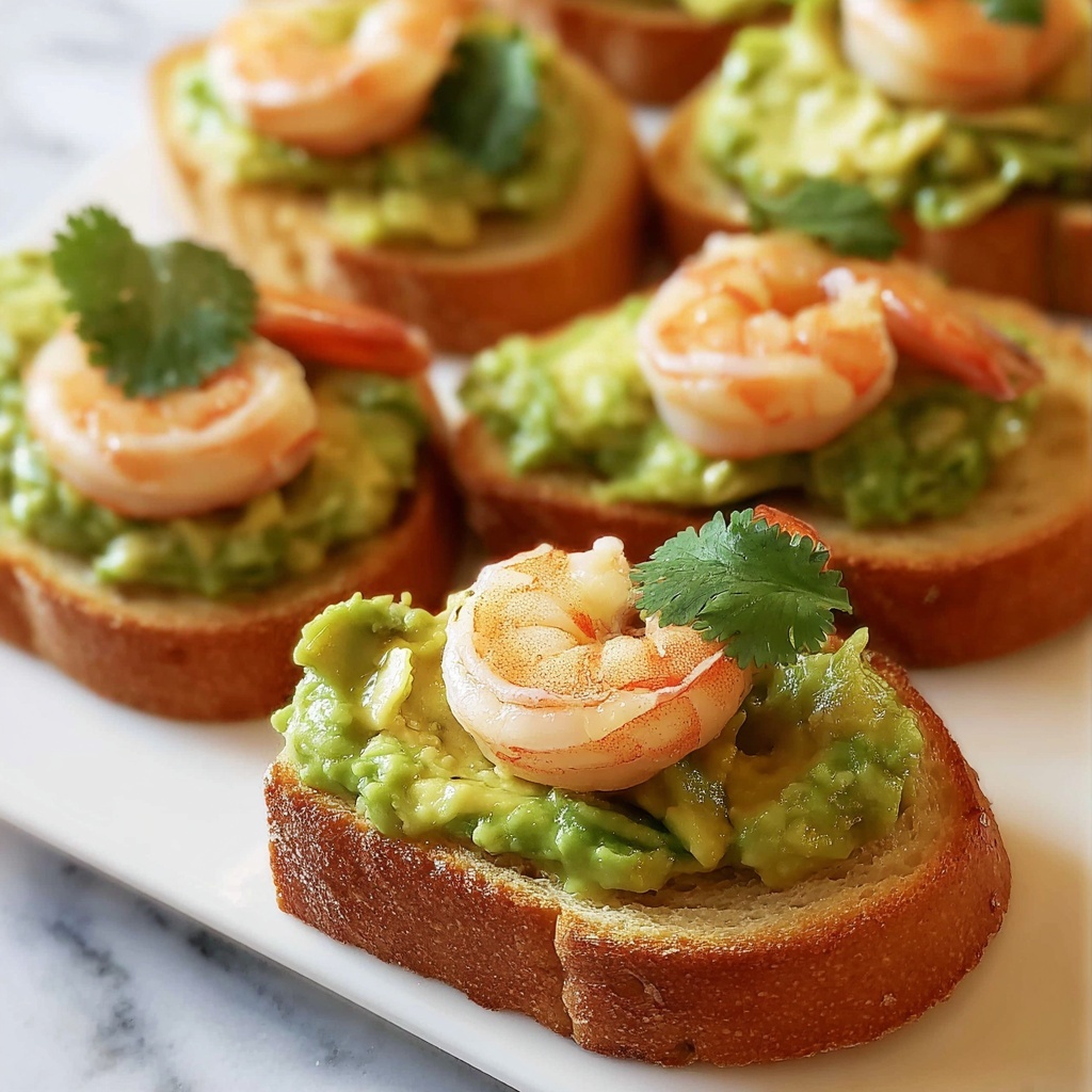Shrimp Avocado Crostini: 5 Steps to Irresistible Flavor Recipe - Recipe Image