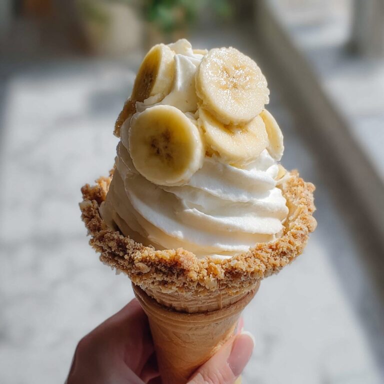 Banana Pudding Cheesecake Cones Recipe