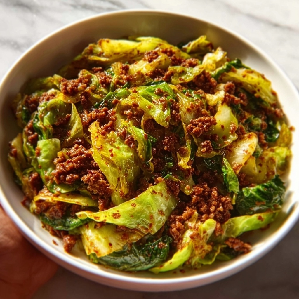 Ground Turkey and Cabbage Skillet Recipe - Recipe Image