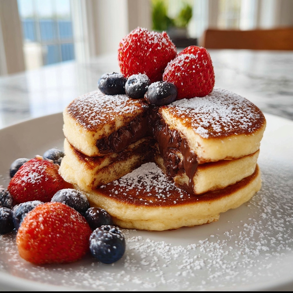 Chocolate Stuffed Pancakes (Vegan & Gluten-Free) Recipe - Recipe Image