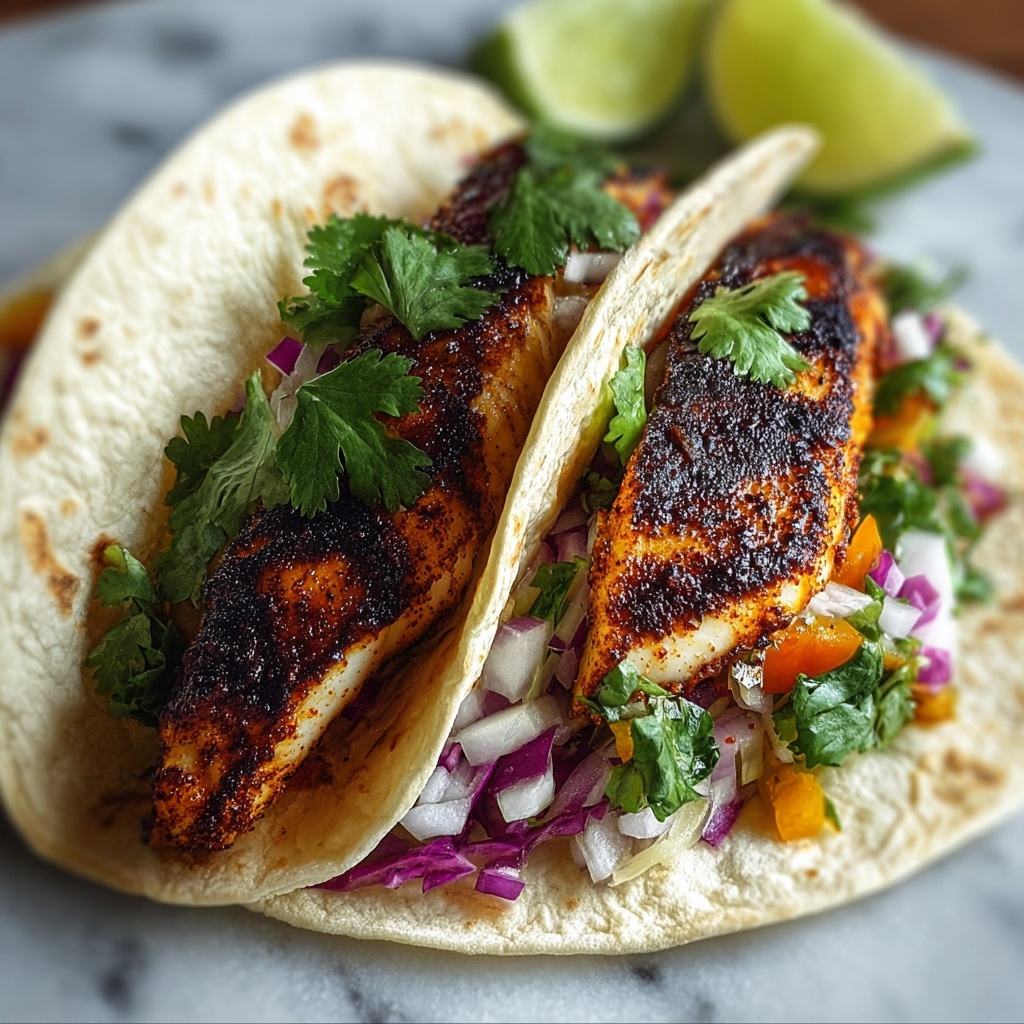 Grilled Fish Tacos with Zesty Chipotle Slaw Recipe - Recipe Image