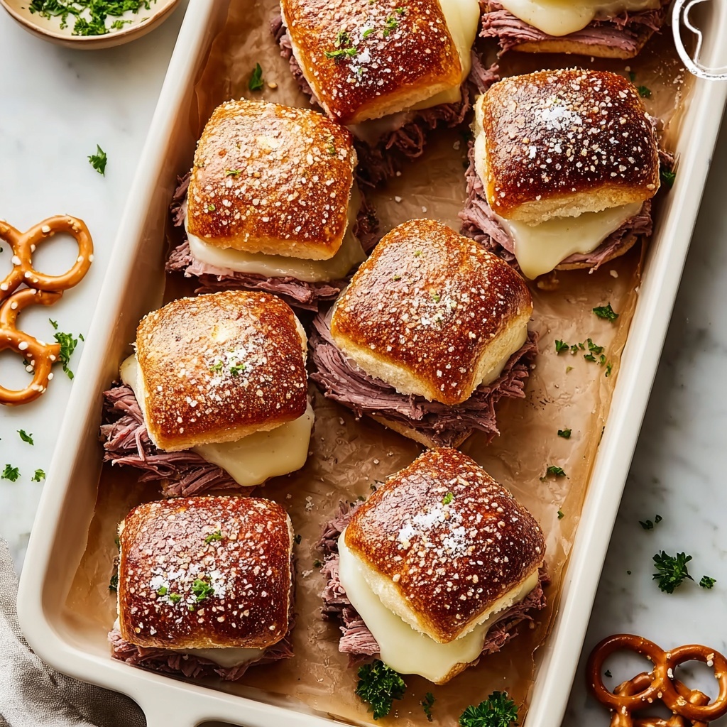 Irresistible Reuben Pretzel Sliders for Game Day Fun Recipe - Recipe Image