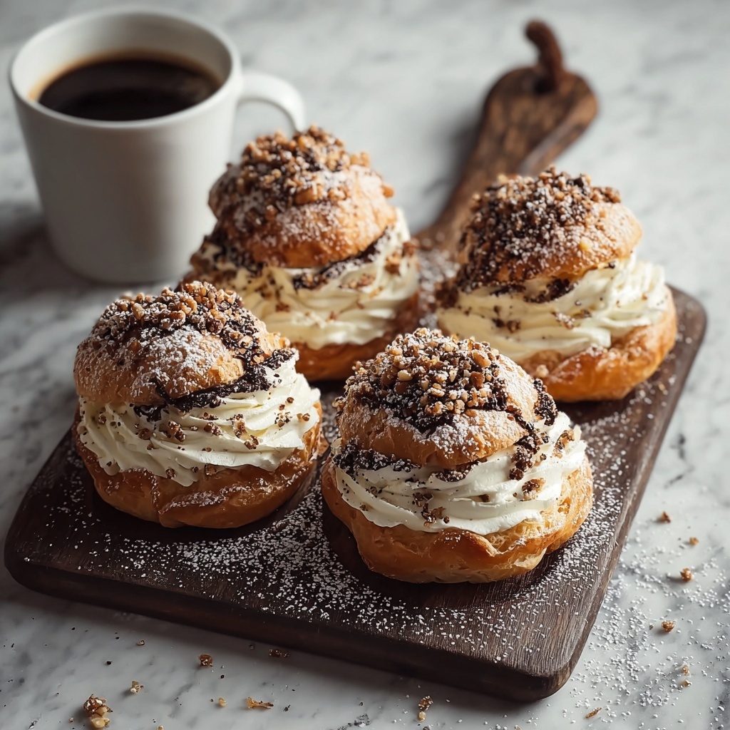 Winter Coffee Brioche Buns with Custard and Spiced Crumb Topping Recipe - Recipe Image
