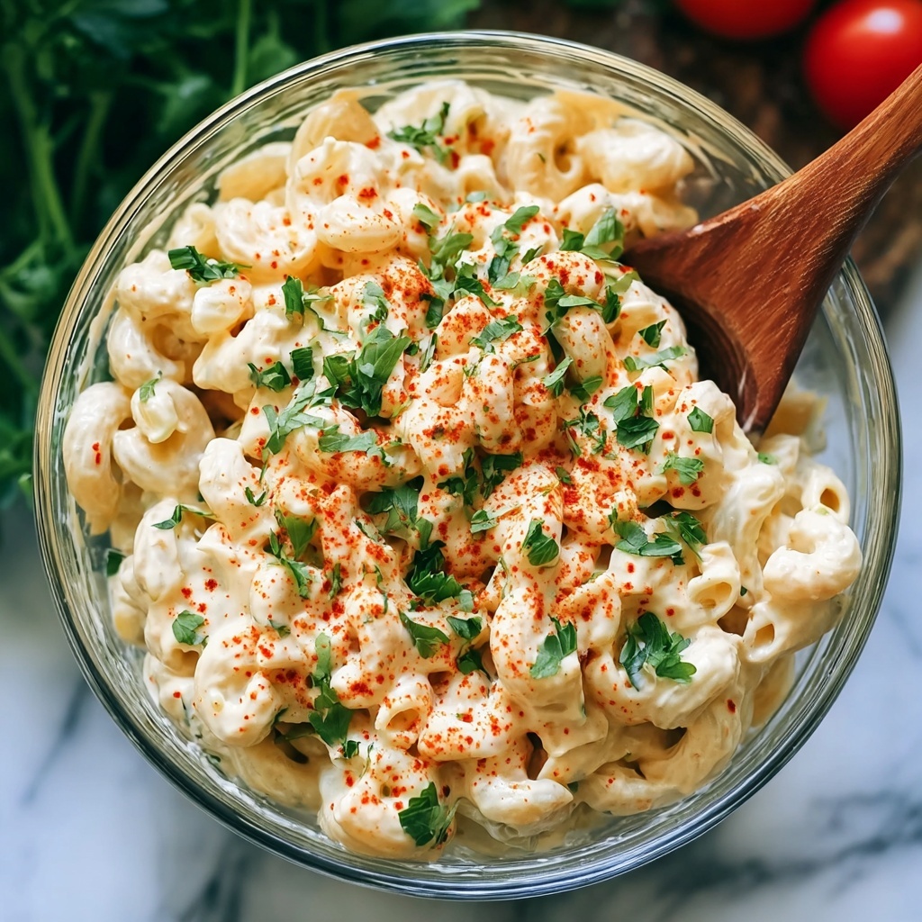 Creamy Cajun Macaroni Salad for Zesty Summer Picnics Recipe - Recipe Image