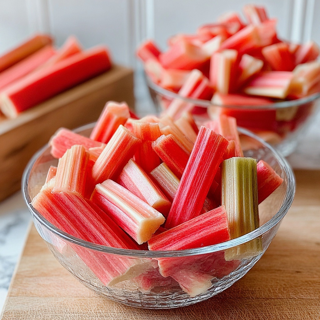 Deliciously Sweet Candied Rhubarb Recipe - Recipe Image