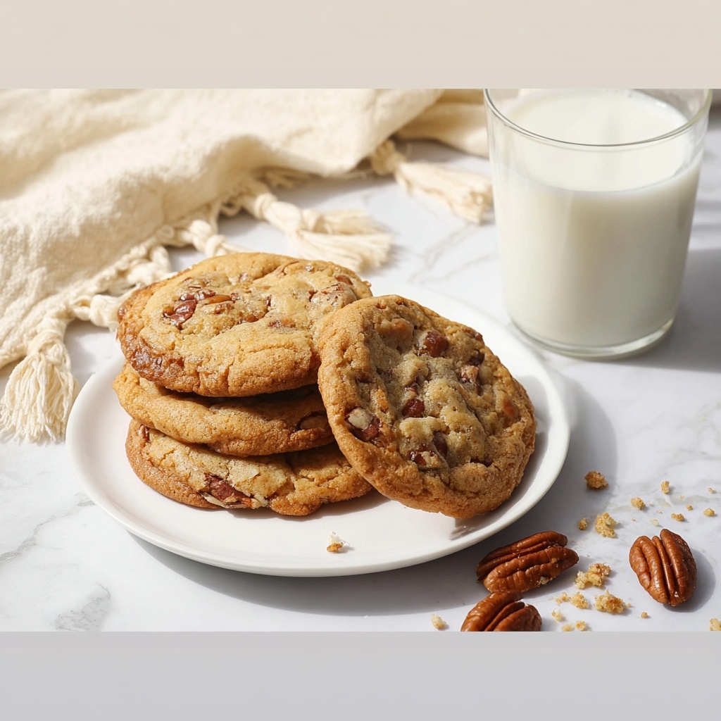 Soft Pecan Cookies with Toffee Bits Recipe - Recipe Image