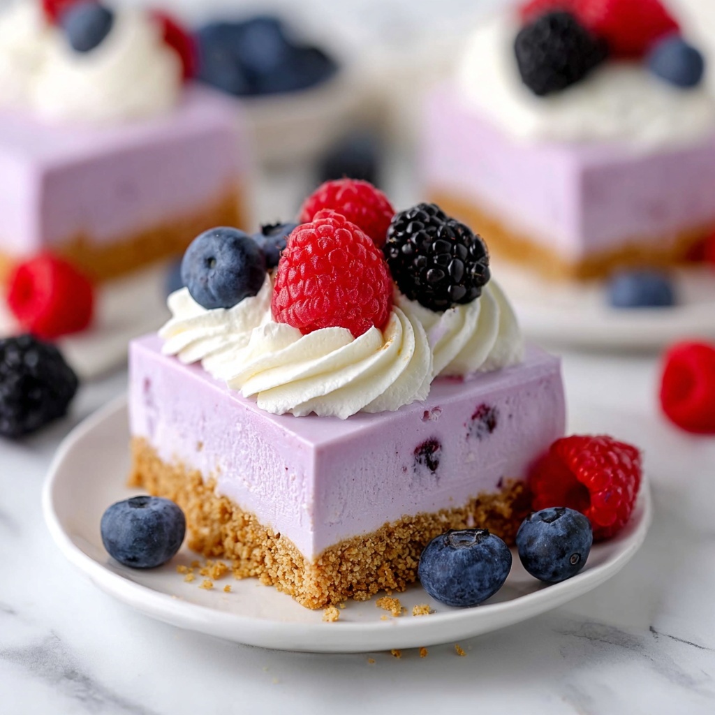 No-Bake Berry Cheesecake Recipe - Recipe Image
