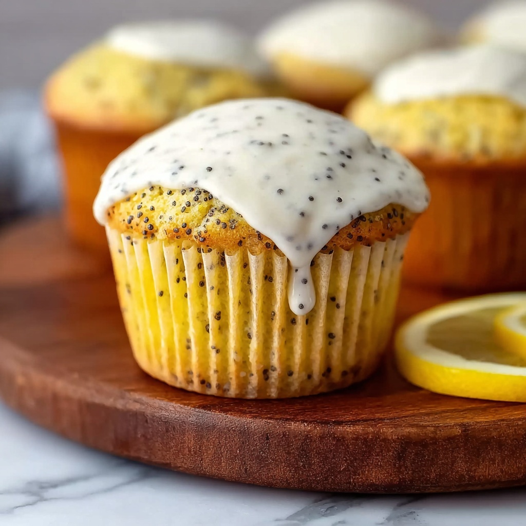Lemon Poppy Seed Muffins with Lemony Glaze Recipe - Recipe Image