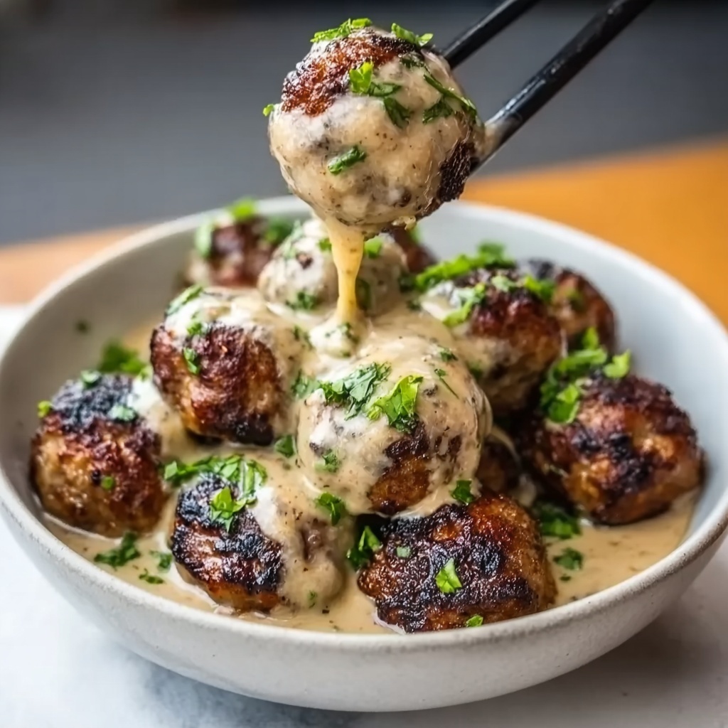 Korean BBQ Meatballs with Spicy Mayo Dip Recipe - Recipe Image