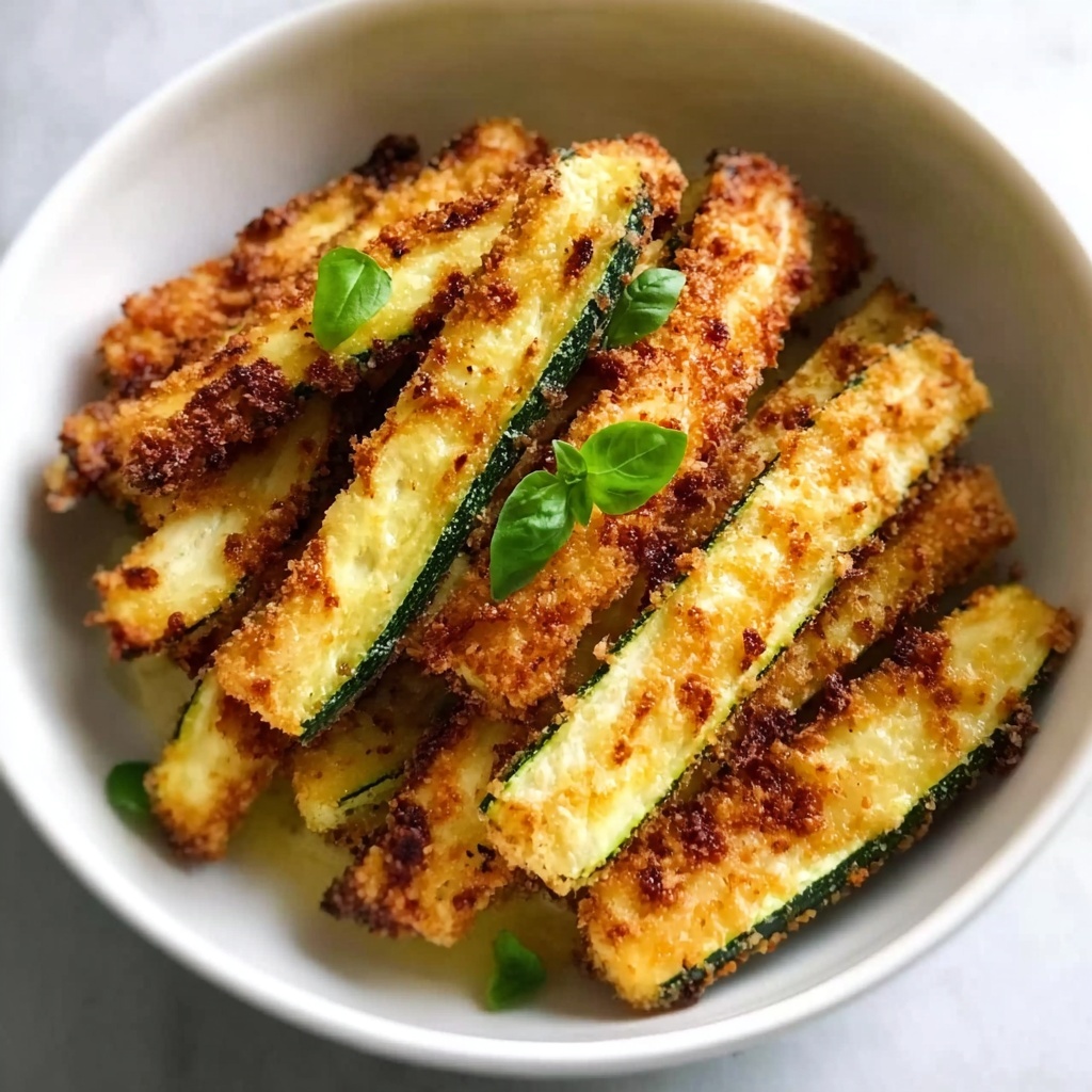 Crispy Low Calorie Air Fryer Zucchini Fries Recipe - Recipe Image