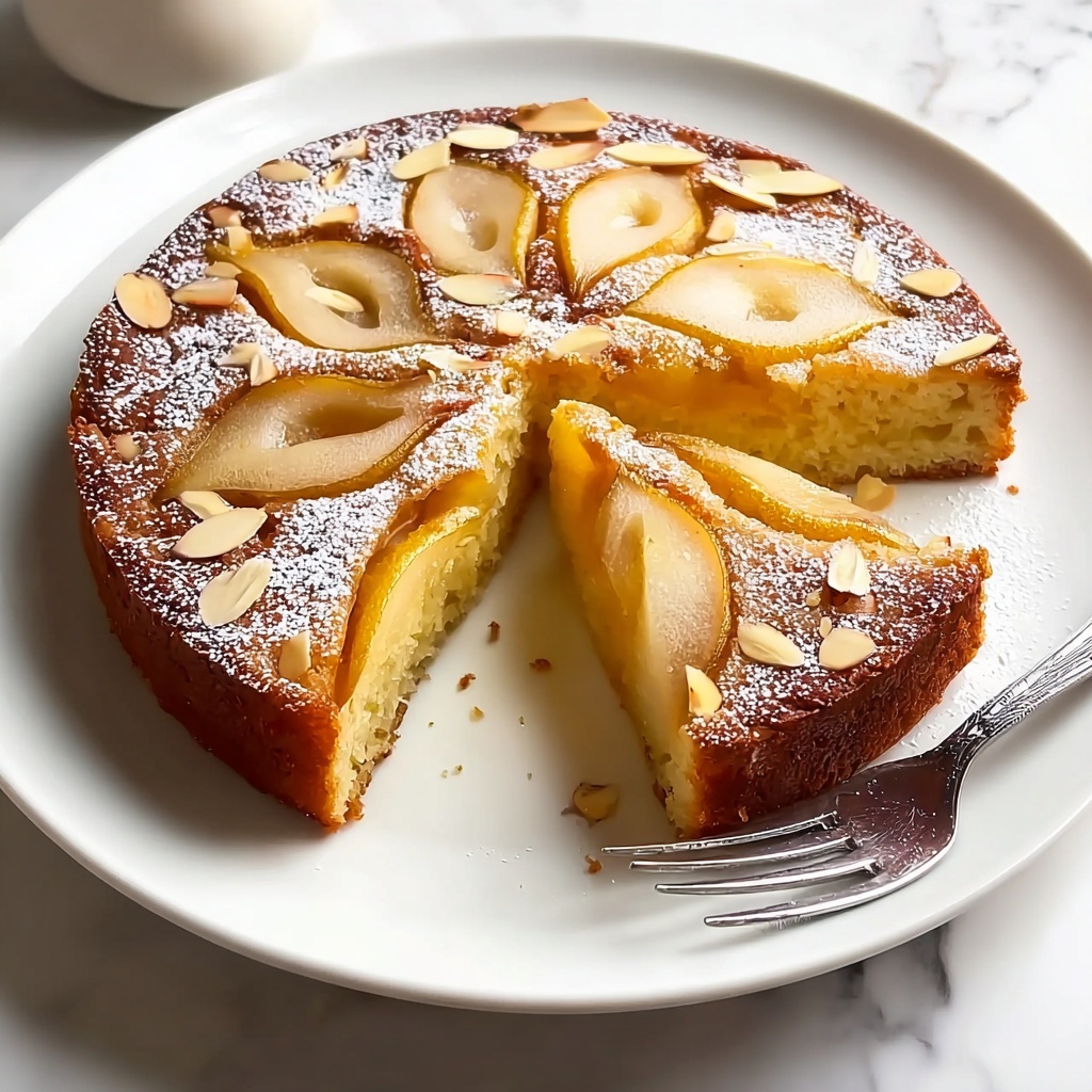 Pear Almond Tea Cake Recipe - Recipe Image