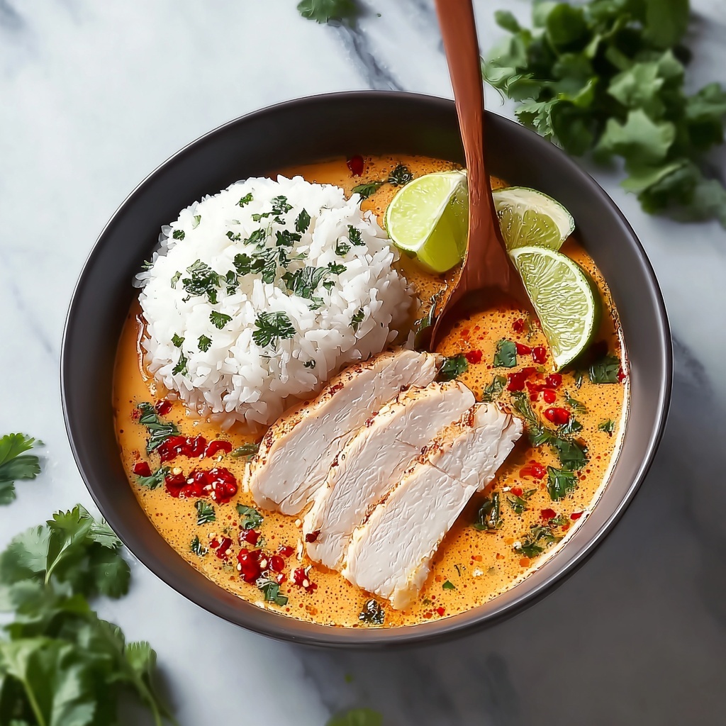 Coconut Chicken Brothy Rice: A Cozy One-Pot Delight Recipe - Recipe Image