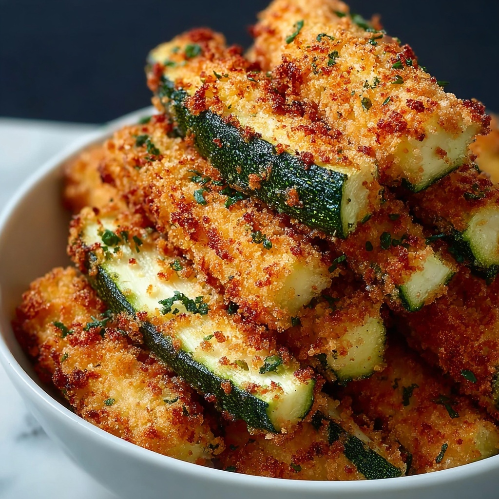 Crispy Healthy Air Fryer Zucchini Fries Recipe - Recipe Image