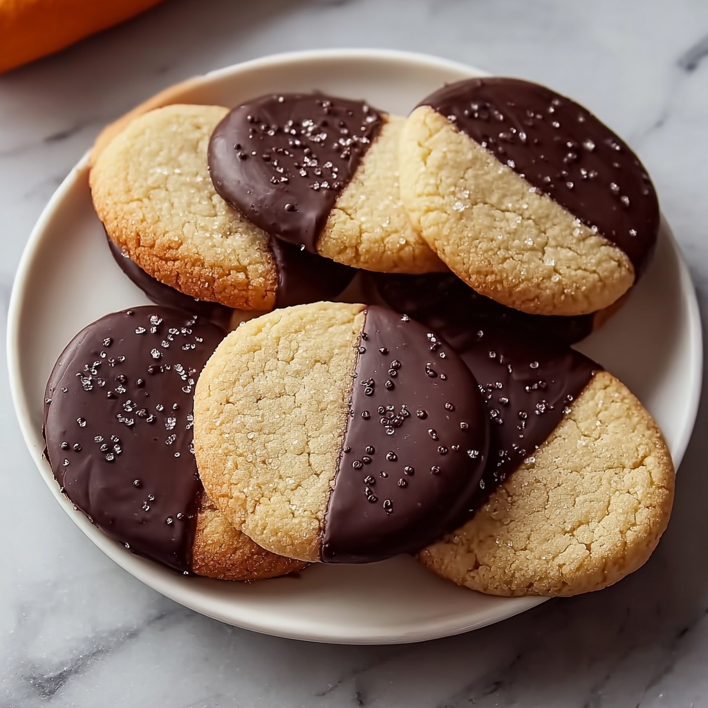 Chocolate Orange Shortbread Cookies Recipe - Recipe Image