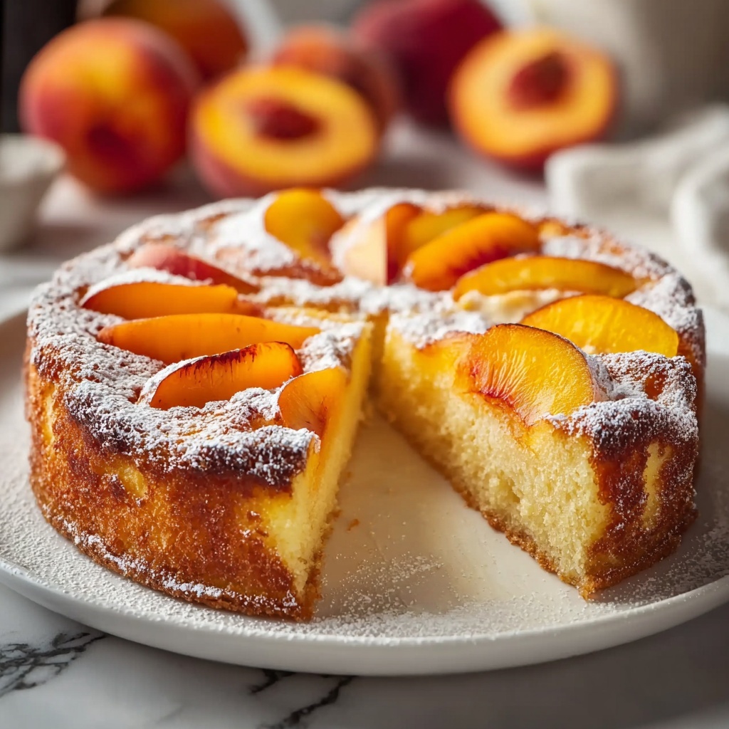 Fresh Peach Cake Recipe - Recipe Image