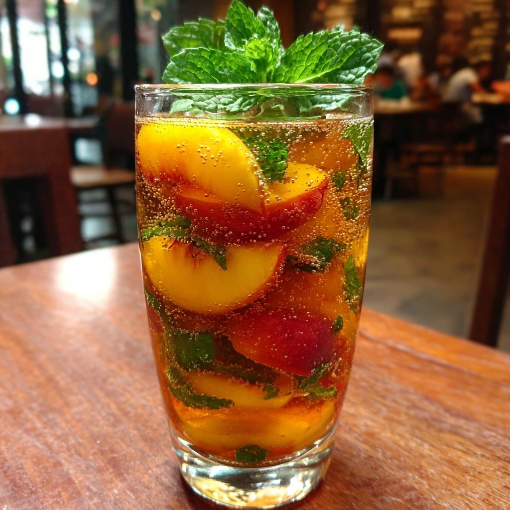 Peach Iced Tea Recipe - Recipe Image