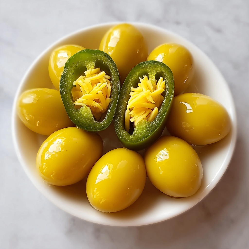 Cowboy Candy Pickled Eggs: Sweet Spicy Snack Bliss Recipe - Recipe Image