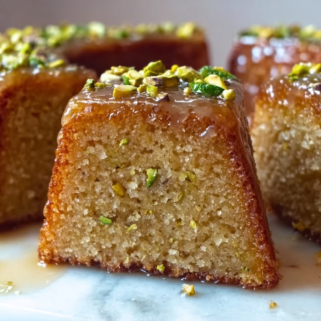 Fig and Pistachio Semolina Cake Recipe - Recipe Image