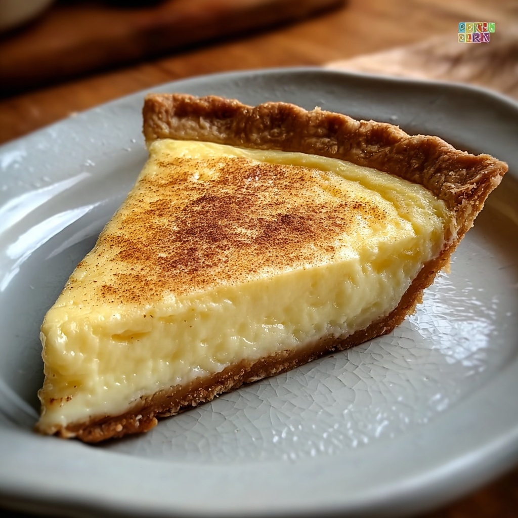 Egg Custard Pie Recipe - Recipe Image