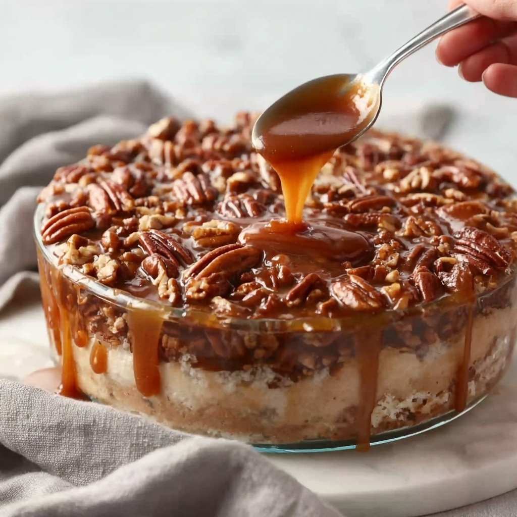 Caramel Pecan Dump Cake Recipe - Recipe Image