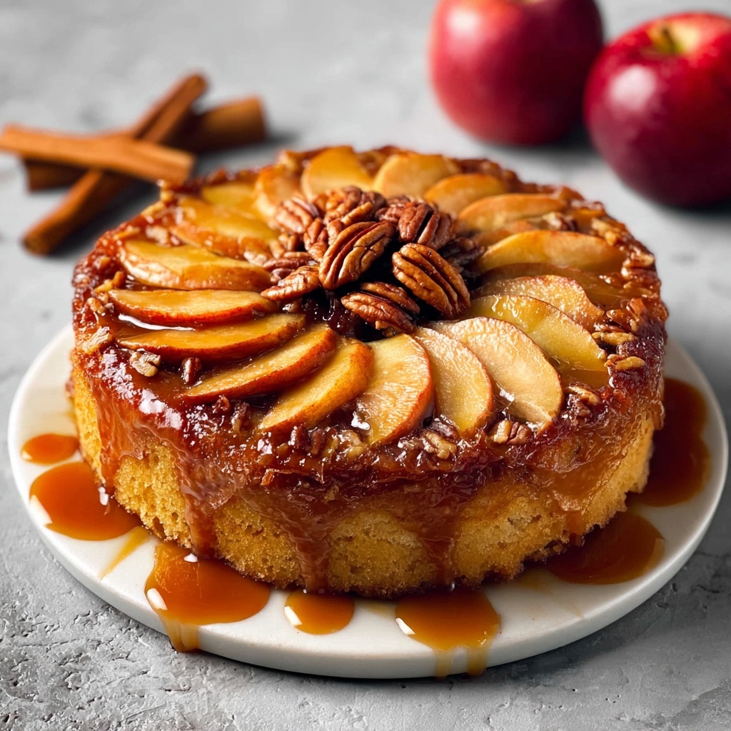 Caramel Apple Upside Down Cake Recipe - Recipe Image