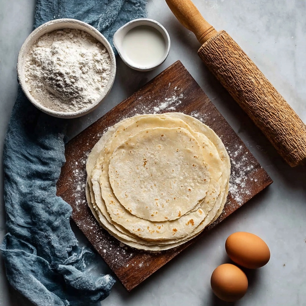 Homemade Egg Roll Wrappers Recipe - Recipe Image