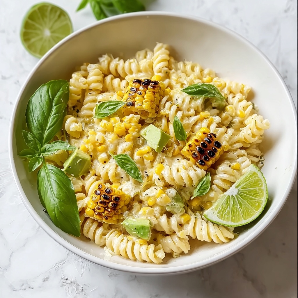 Creamy Street Corn Pasta Salad Recipe - Recipe Image