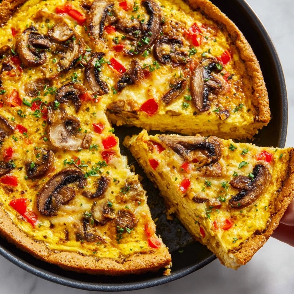Vegetable Mushroom and Cheddar Frittata Recipe - Recipe Image
