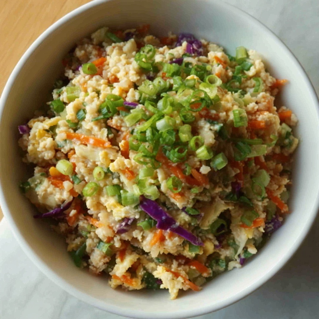 Healthy Egg Roll in a Bowl with Chicken Recipe - Recipe Image