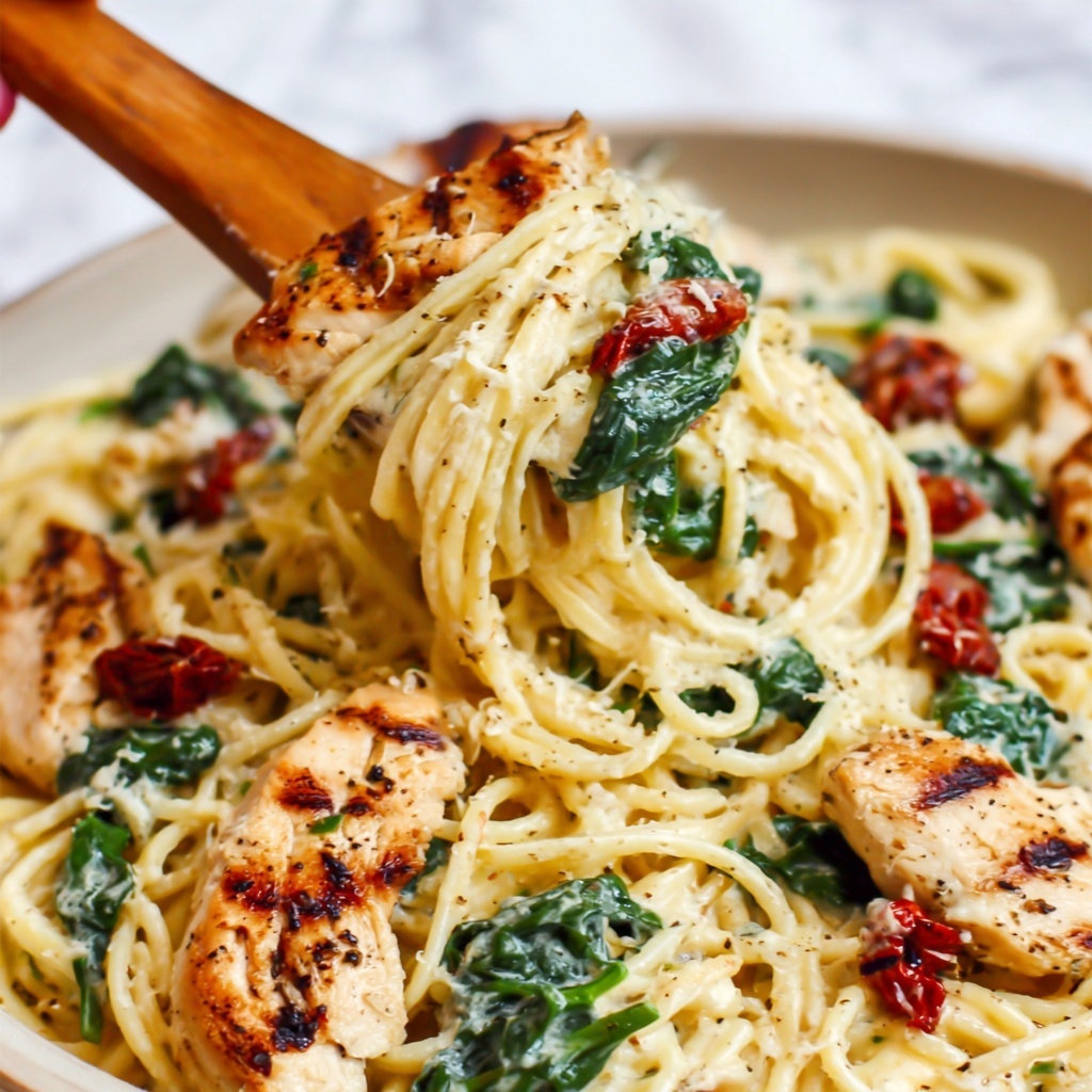 Tuscan Chicken and Spaghetti Squash Skillet Recipe - Recipe Image