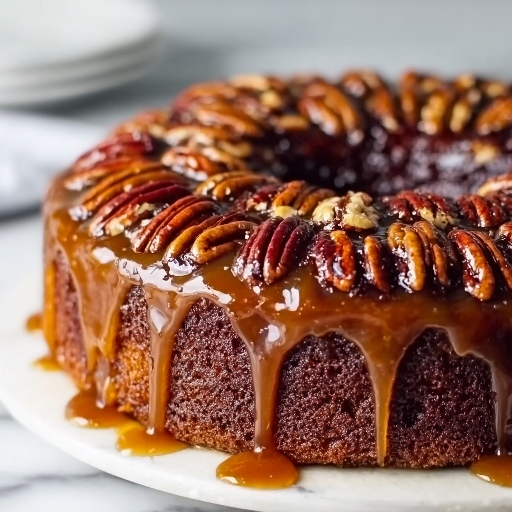 Pecan Upside Down Cake Recipe - Recipe Image