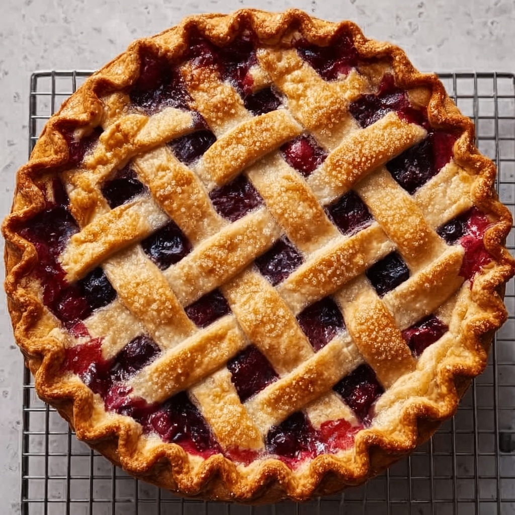 Baked Fresh Cherry Pie Recipe - Recipe Image