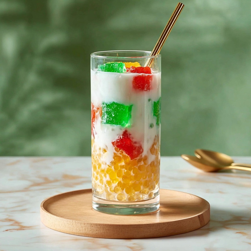 Tropical Fruit Cocktail: Refreshing Che Thai Delight at Home Recipe - Recipe Image