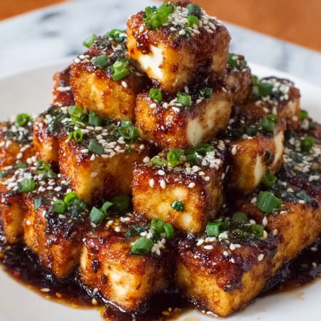 Crispy Honey Garlic Tofu Recipe - Recipe Image