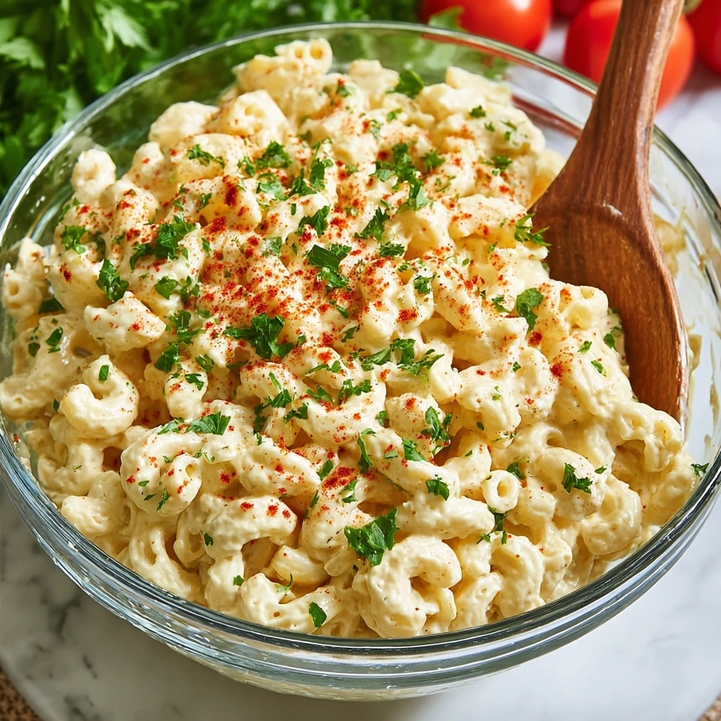 Creamy Cajun Macaroni Salad for Zesty Summer Picnics Recipe - Recipe Image