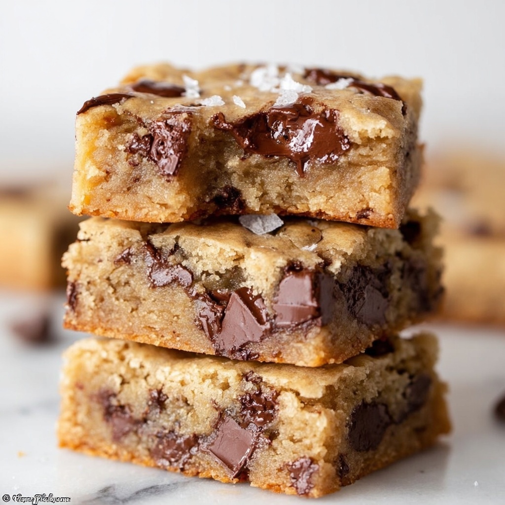 Brown Butter Triple Chocolate Blondies Recipe - Recipe Image
