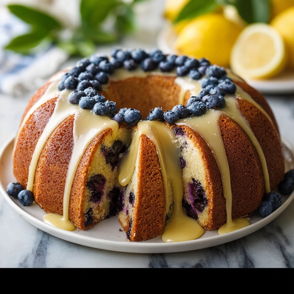 Blueberry Pound Cake Recipe - Recipe Image