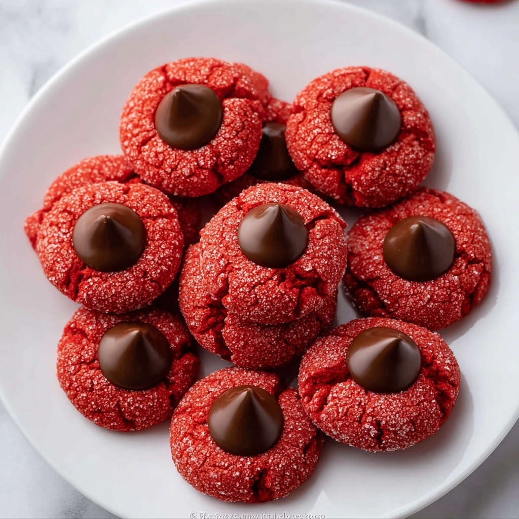 Hershey’s Red Velvet Blossoms Cookies Recipe - Recipe Image
