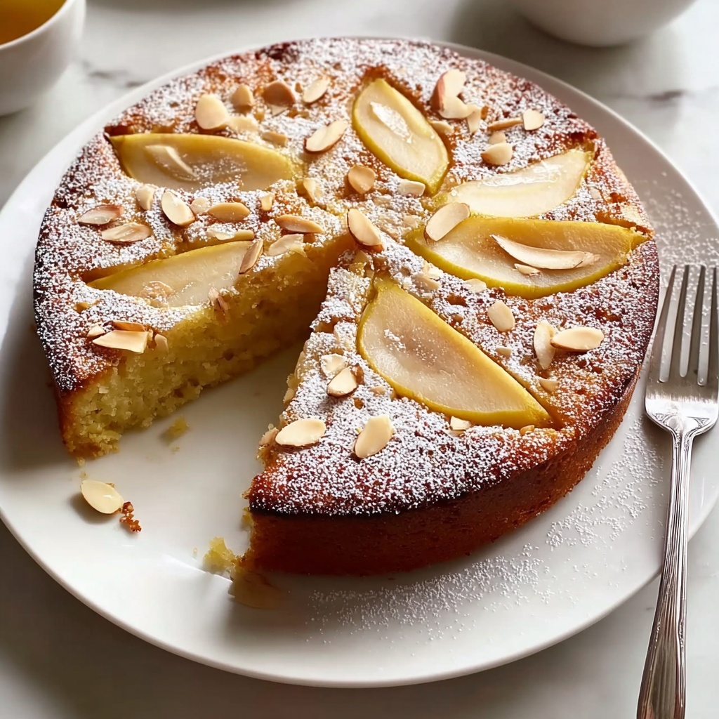 Pear Almond Tea Cake Recipe - Recipe Image