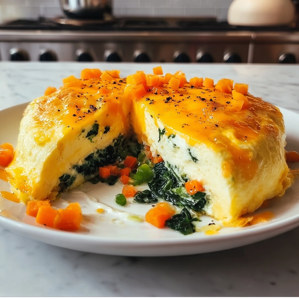 Cheesy Veggie Omelette Bake: 5 Flavorful Layers to Love Recipe - Recipe Image