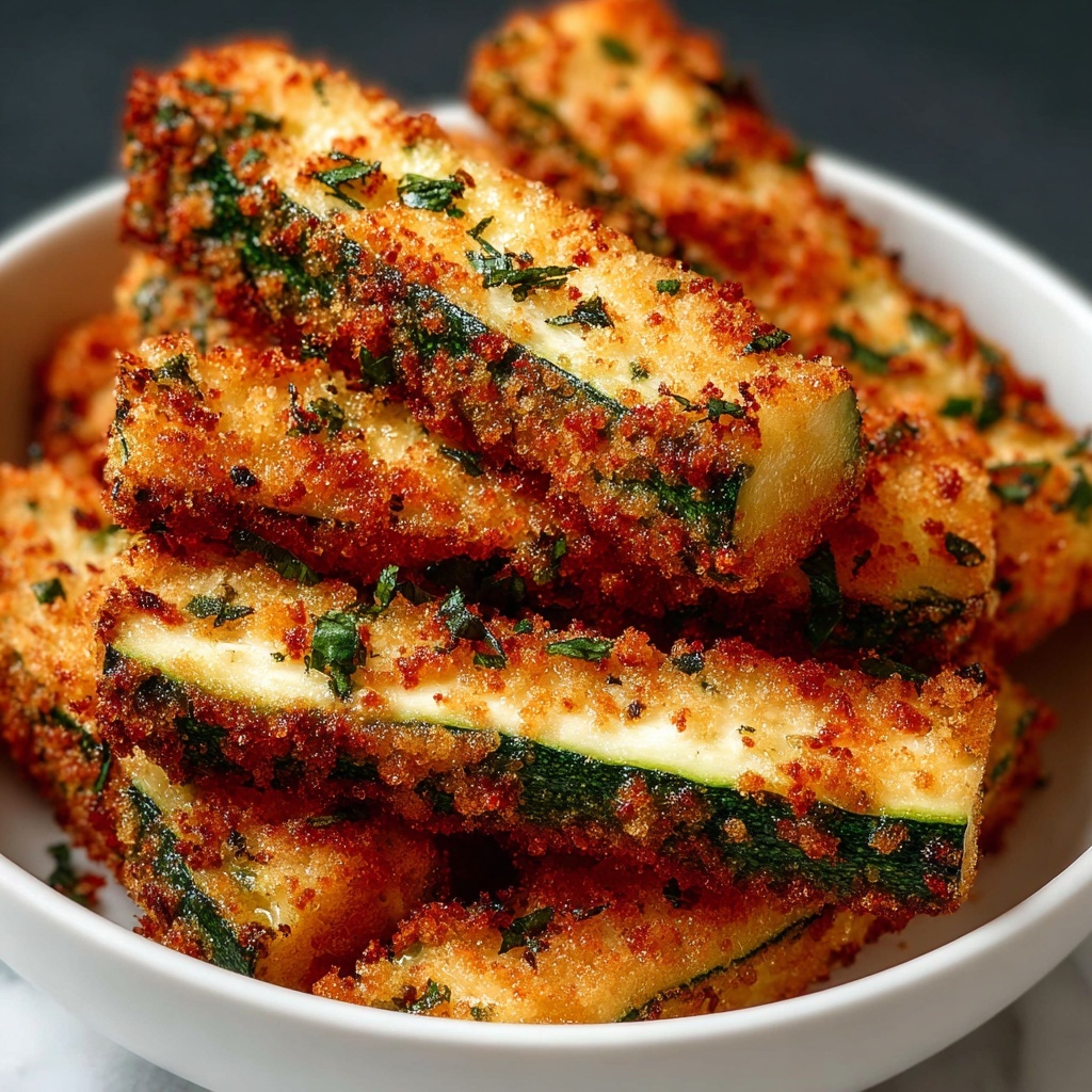 Crispy Healthy Air Fryer Zucchini Fries Recipe - Recipe Image
