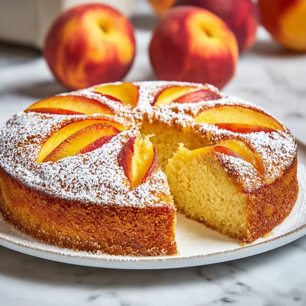 Fresh Peach Cake Recipe - Recipe Image