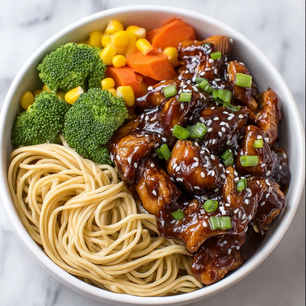 Honey Sesame Chicken Noodle Bake Recipe - Recipe Image