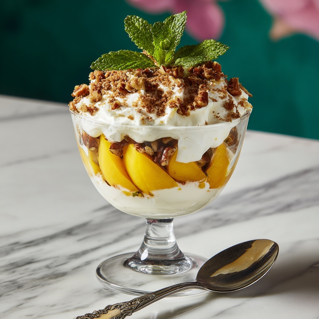Peach Cheesecake Salad: Uncover This Refreshing Delight! Recipe - Recipe Image