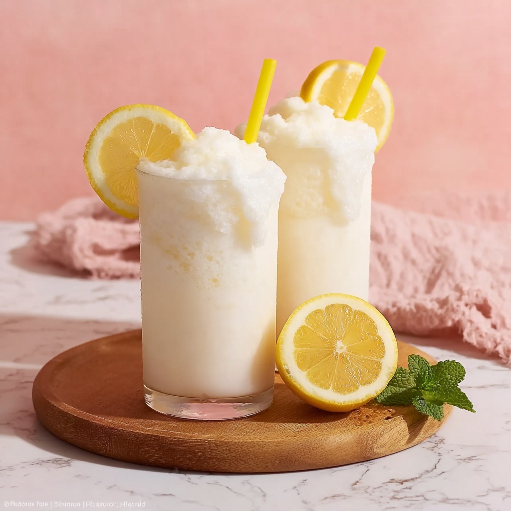 Whipped Frozen Lemonade with Coconut Milk Recipe - Recipe Image